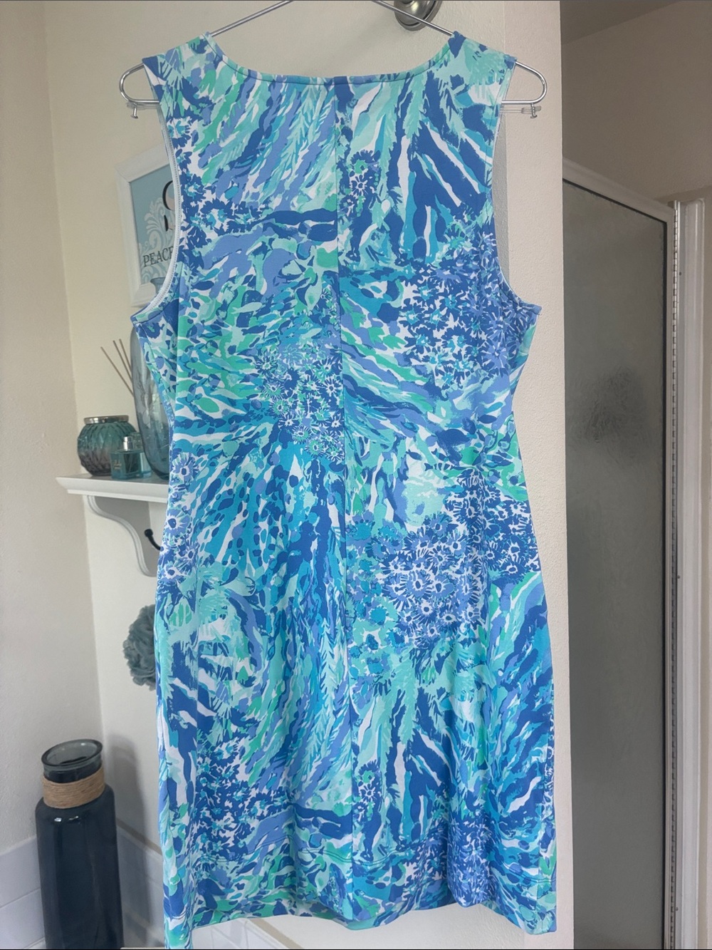 Lilly Pulitzer RARE Harper Sleeveless V-neck Dress Blue Haven Hey Hey Soleil NWT - Picture 2 of 4